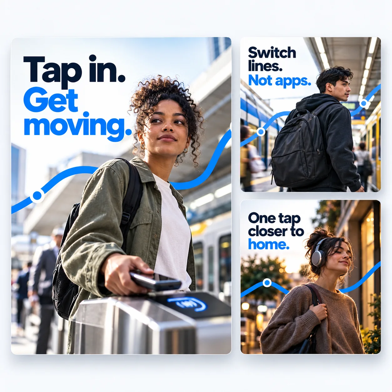 Tap In transit campaign
